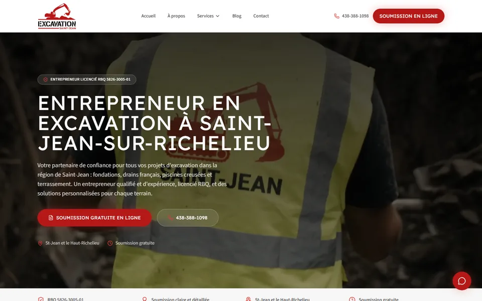 Homepage of Excavation Saint-Jean