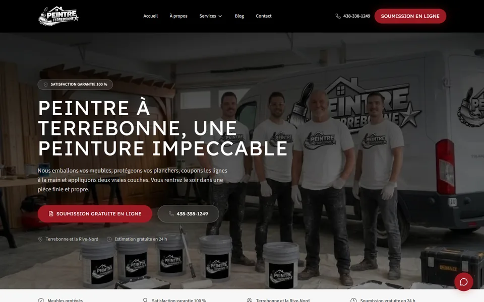 Homepage of Peintre Terrebonne